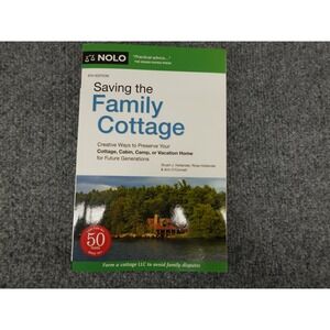 Nolo Saving the Family Cottage Book Adult OS White Excellent 6th Edition Law